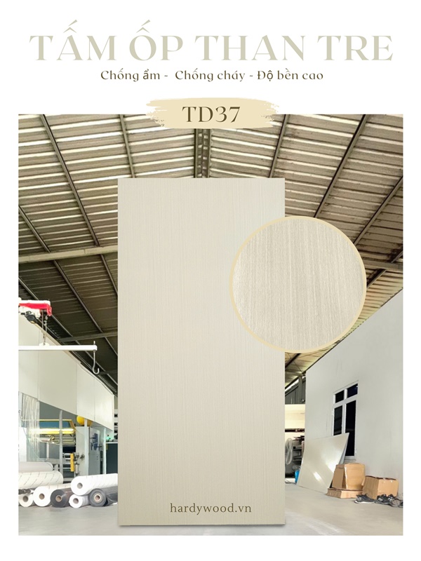 Tấm ốp than tre vân gỗ