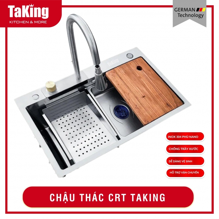 CHẬU THÁC CRT INOX 7846 TAKING