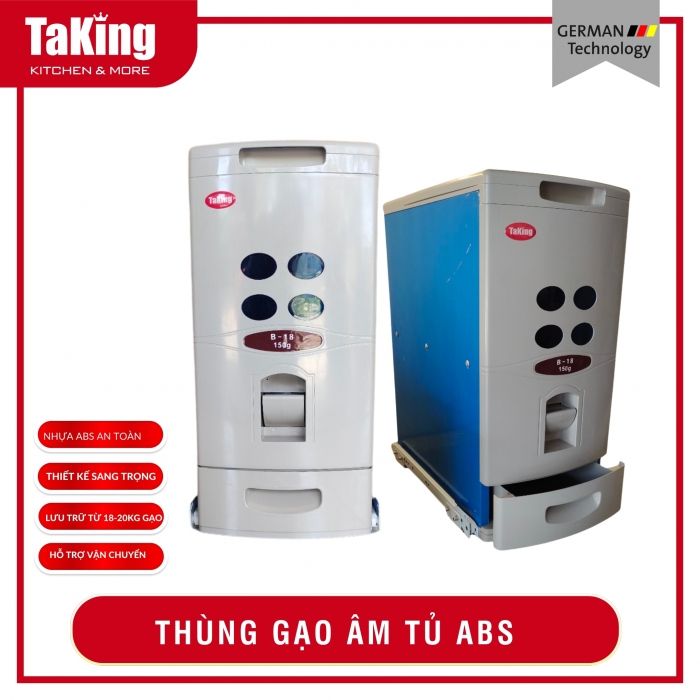 THÙNG ĐỰNG GẠO ÂM TỦ TK-G18 TAKING